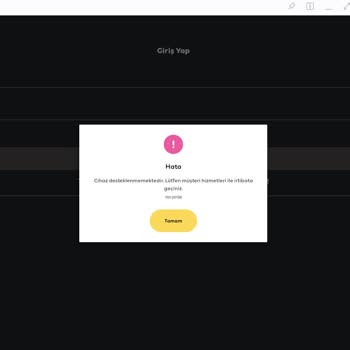 Samsung TAB S9 Ultra'da Turkcell TV+ Uyumsuzluğu