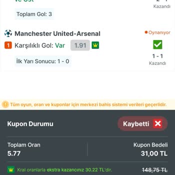 Kazanan Kuponum Yanlışlıkla Kaybeden Olarak Gösterildi