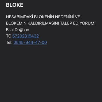 Hesabımın Haksız Kapatılması Ve Yardım Talebi