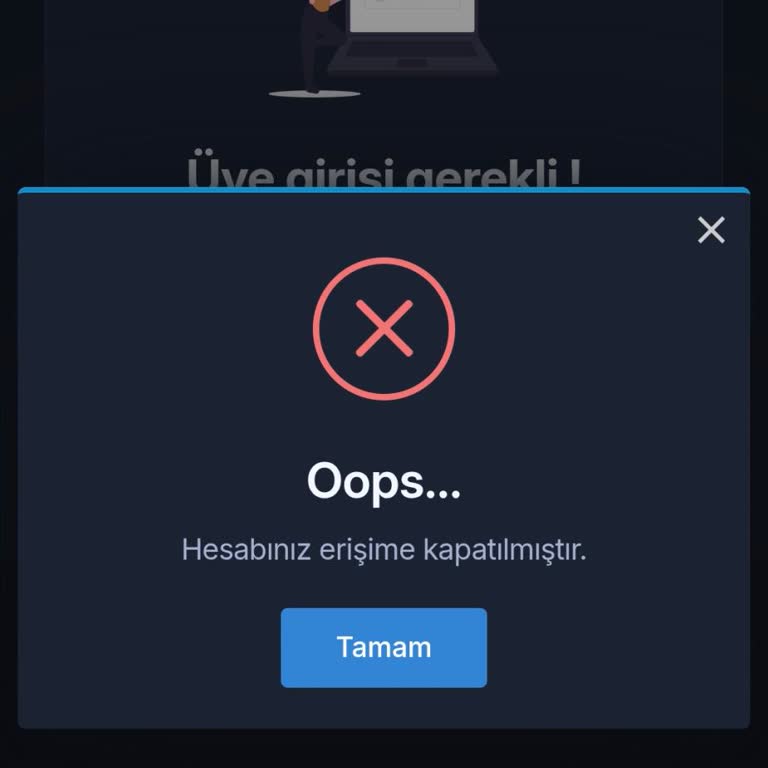 Hesabım Sebepsiz Yere Erişime Kapatıldı