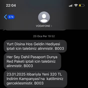 Vodafone Faturalarında Sürekli Artış Ve Sorunlar