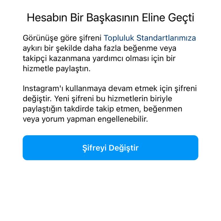 Instagram Hesap Güvenliği Sorunu