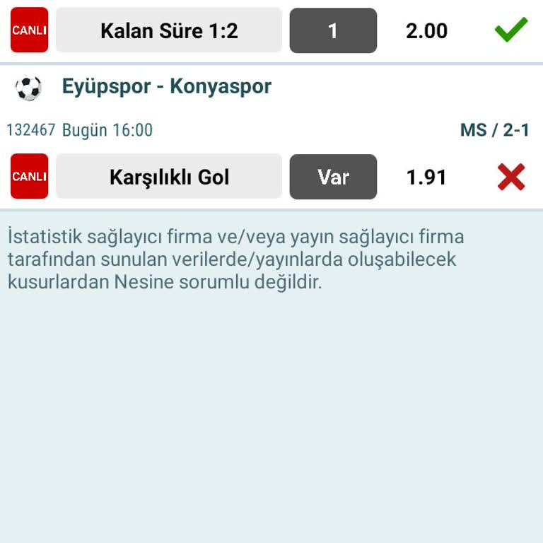 Kazanan Kuponum Kaybetti Görünüyor