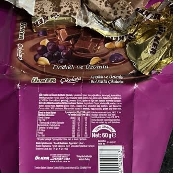 Bozuk Çikolata Şoku: Ülker Fındıklı Üzümlü'de Ne Var?