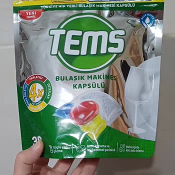 Tems Marka Bulaşık Makinesi Tableti Bardakları Sarartıyor