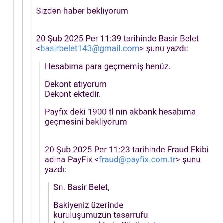 Bloke Edilen Hesap Ve İade Edilmeyen Para