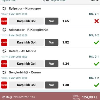 Kazanan Kuponum Neden Kaybetti Gösteriliyor?