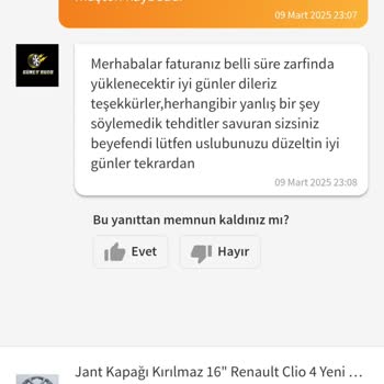 Trendyol Ve Güney Oto'dan Faturasız Ürün Sorunu