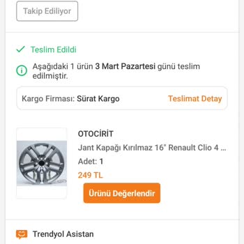 Trendyol Ve Güney Oto'dan Faturasız Ürün Sorunu