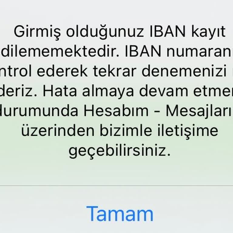 Nesine Hesabında IBAN Kayıt Sorunu