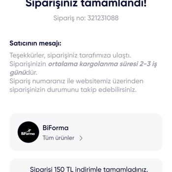 Biformaaa Parasını Ödediğim Ürünümü Göndermiyor