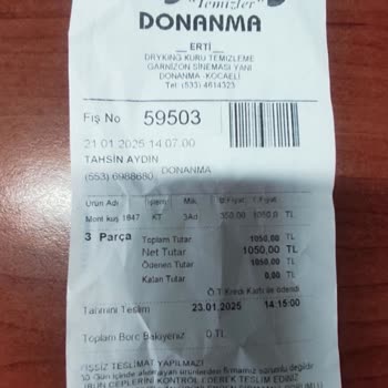 Kuru Temizleme Firması Montları Zarar Verdi