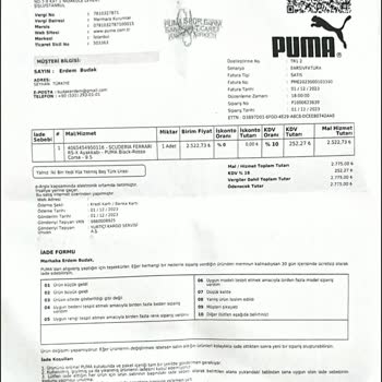 Puma Ayakkabıda Beklenmedik Fabrikasyon Hatası