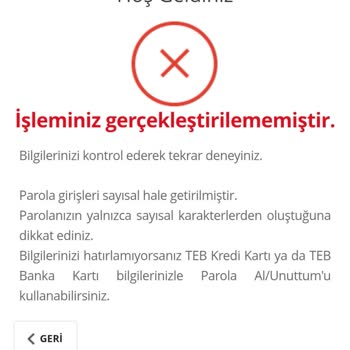 İnternet Şubesi Giriş Sorunu