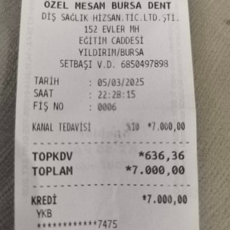 Mesam Diş Kliniği: Kalıcı Çözüm Yerine Geçici Sorunlar