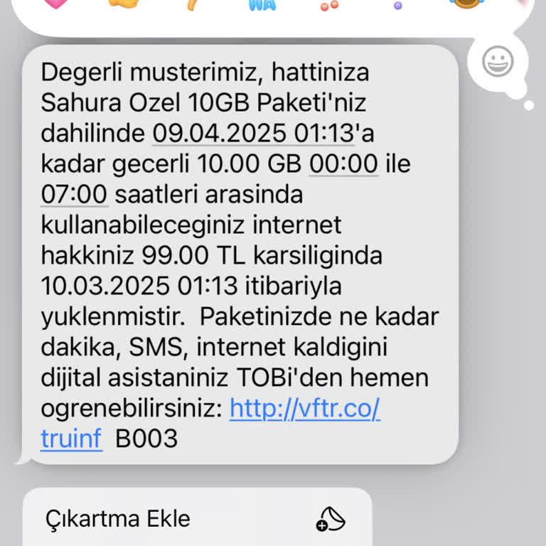 Ek Paket Kullanımında Yanıltıcı Bilgilendirme