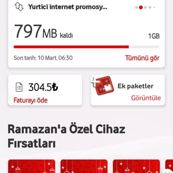 Hediye İnternet Kullanımı Yerine Tarifemden Harcama Yapılıyor