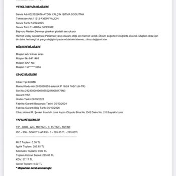 DemirDöküm Kombi Patlama Ve Su Sızıntısı Sorunu