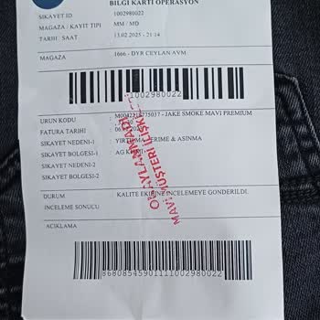 Mavi Mağazasında Yaşanan Değişim Ve İade Sorunları