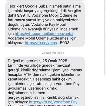 Vodafone Ve Google Subs'tan Habersiz Abonelik Ve İptal Sorunu