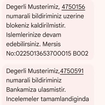 Bloke Kaldırılmayan Hesap Sorunu