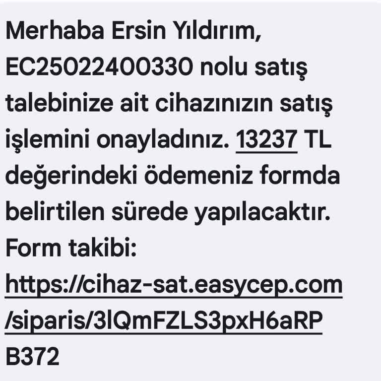 Samsung Ve EasyCep İle Yaşanan Değişim Sorunu