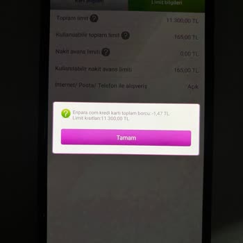 Kredi Kartı Limit Kısıtlaması Ve Bilgilendirme Eksikliği