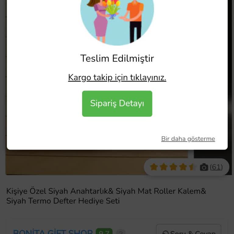 Teslim Edilmeyen Ürün Ve İletişim Sorunu