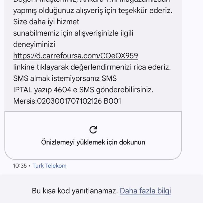 Yanlış Alışveriş Bildirimi: Numaramın Kaldırılmasını Talep Ediyorum