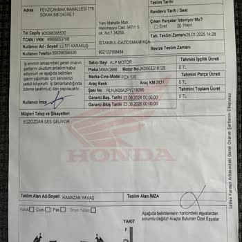 Honda PCX Motosiklet Egzoz Sorunu Ve Çözüm Arayışı