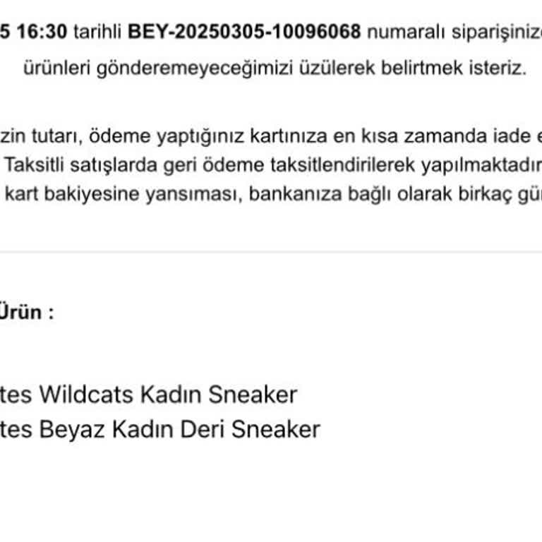 Beymen Sipariş İptali Ve Mağduriyet