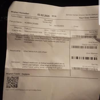 Vatan Bilgisayar'dan Aldığım Telefonun Şarj Sorunu