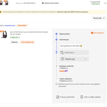 Hepsiburada'da Eksik Teslimat Ve Keyfi İptal Sorunu