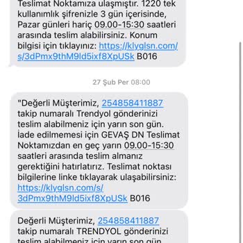 Adresime Ulaşmayan Sipariş Sorunu