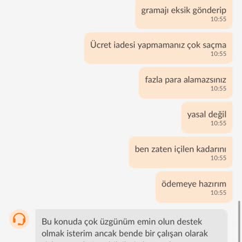 Eksik Gramajlı Ürün Ve İade Sorunu