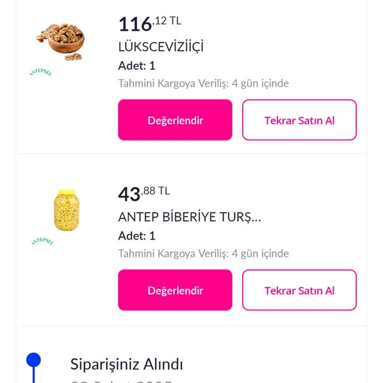 Pazarama'da Sipariş Gecikmesi Ve Kalite Sorgusu