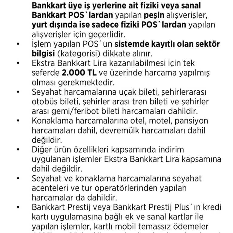 Ziraat Prestij Plus Kartının Yüksek Harcama Limitleri