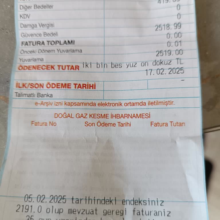 Fatura Tutarındaki Anormal Artışa Acil Çözüm Bekliyoruz