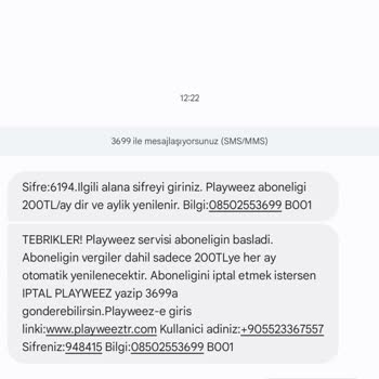 Yanlış Tıklama Sonucu Başlatılan Abonelik İçin Ücret İadesi Talebi
