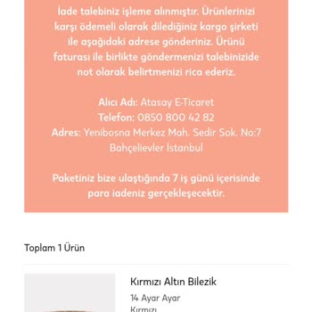 Atasay'dan Beklenmedik İade Gecikmesi