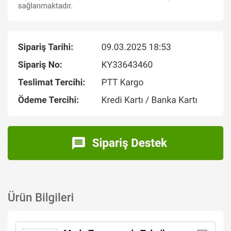 Kitap Siparişi Kargo Sorunu