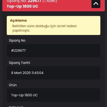 Satın Aldığım UC'ler Hesabımda Görünmüyor