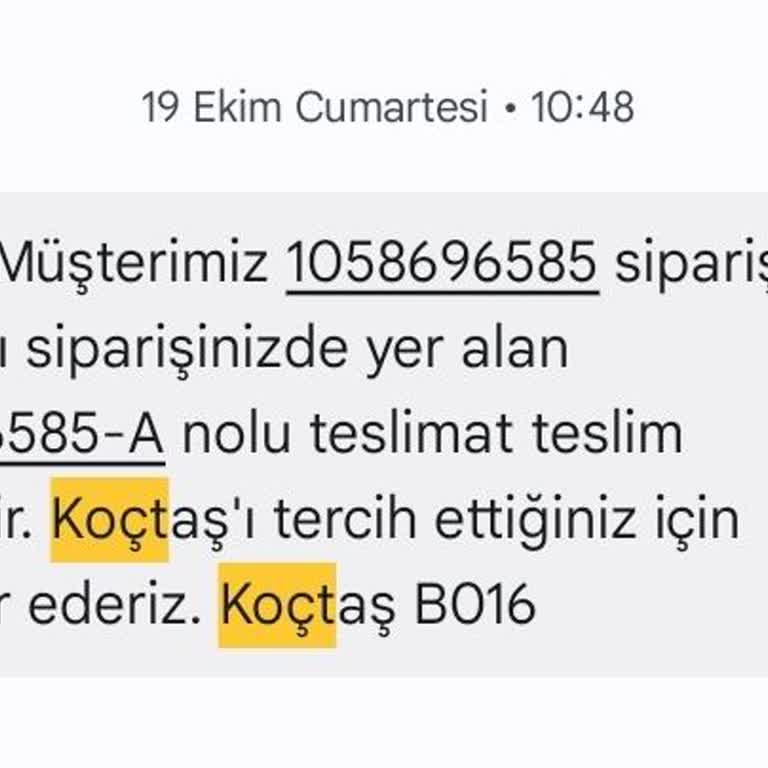 Koçtaş'tan Teslim Edilmeyen Ürün Ve İlgisizlik