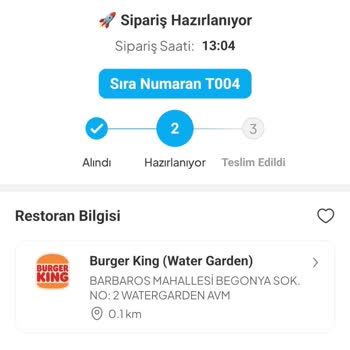Burger King Sipariş Sorunu Ve İade Karmaşası