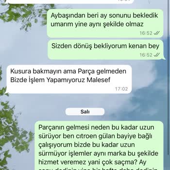 Citroen Bayisinde Parça Tedariği Sorunu Ve Çözüm Eksikliği