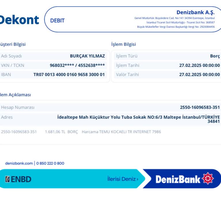 Denizbank'tan Geciken İade: Param Nerede?