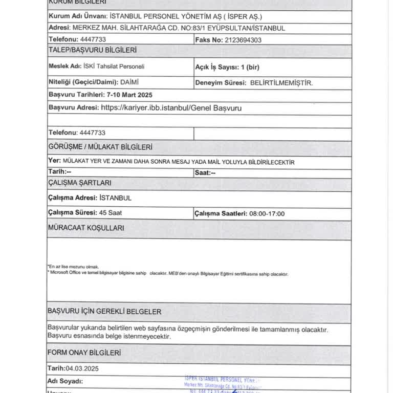 İş Başvurusu Portalında İlan Eksikliği Mağduriyeti