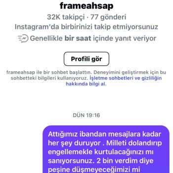Sipariş Sonrası Engellenme Şoku