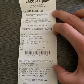 Lacoste Montumun Tüy Sorunu Ve İade Süreci