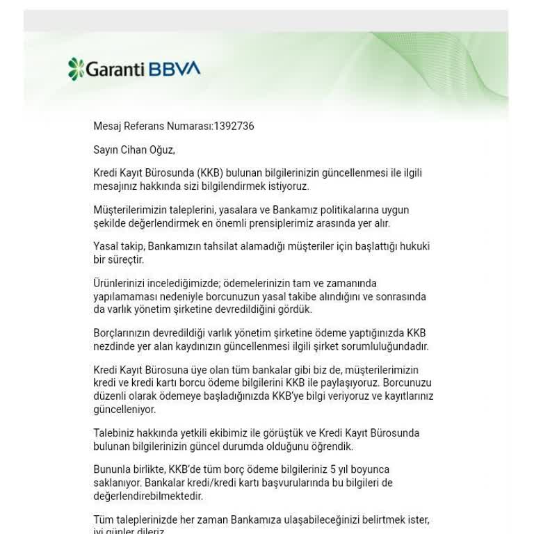 Ödenmiş Borcun Kredi Risk Merkezi'nde Yanlış Görünmesi